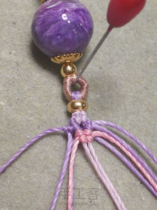 紫龙晶单珠手绳 第13步