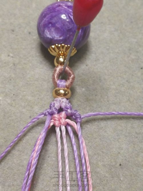 紫龙晶单珠手绳 第15步