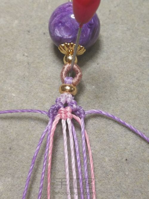 紫龙晶单珠手绳 第16步
