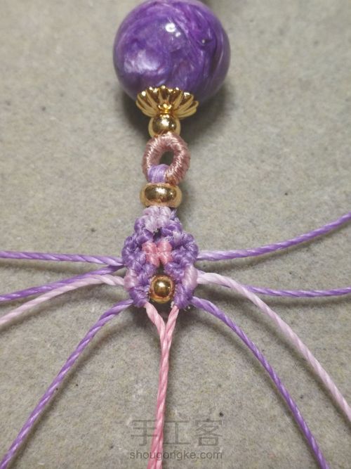 紫龙晶单珠手绳 第23步