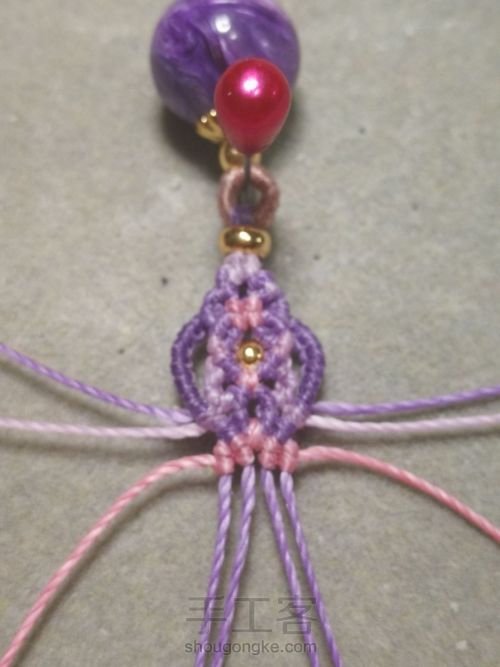 紫龙晶单珠手绳 第33步