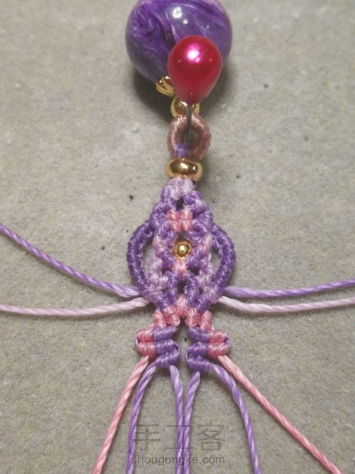 紫龙晶单珠手绳 第37步