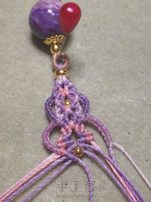 紫龙晶单珠手绳 第39步