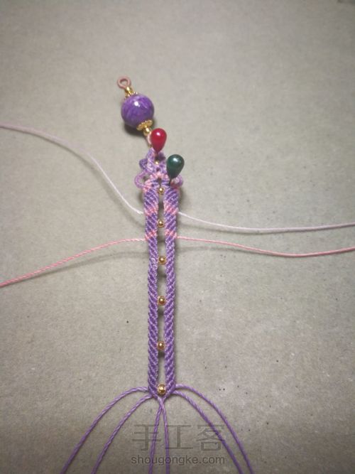紫龙晶单珠手绳 第41步