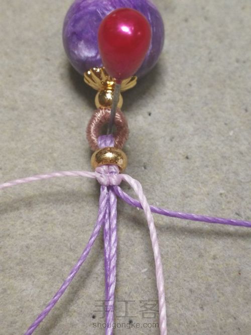 紫龙晶单珠手绳 第6步