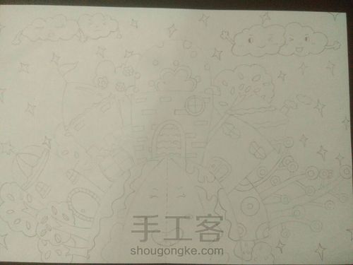 儿童画地球 第11步