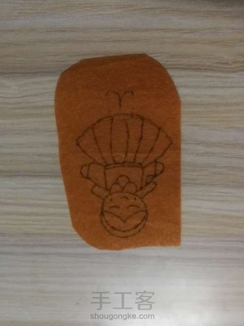 小女孩胸针 第2步