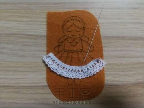 小女孩胸针 第5步