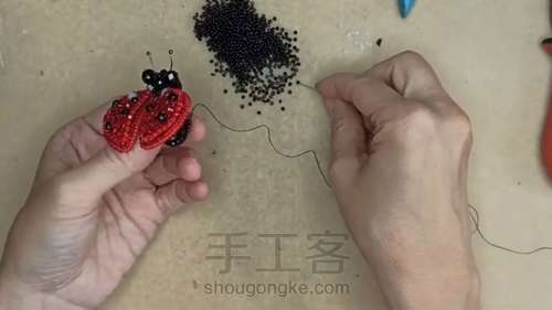 瓢虫胸针 第26步