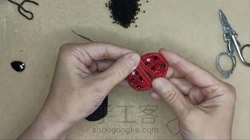 瓢虫胸针 第8步