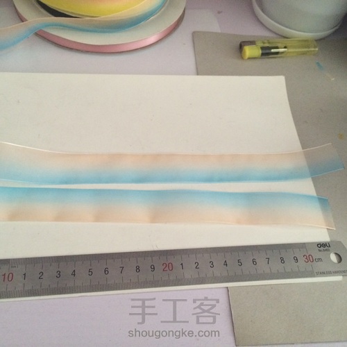 渐变色儿童发饰 第5步