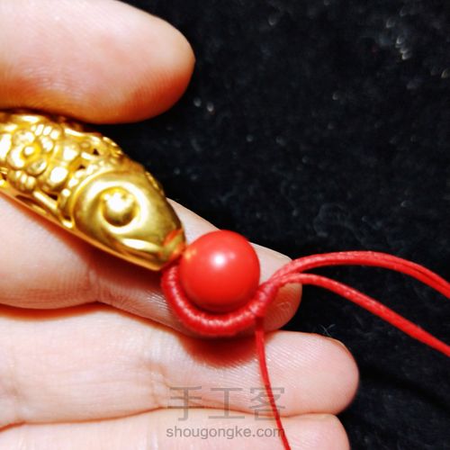 富贵鱼~波浪形手绳 第5步