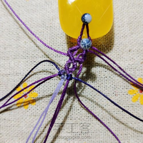 菱香…项链绳 第5步