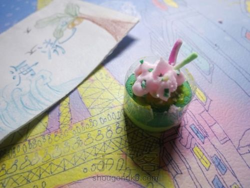 黏土食玩第七弹——甜美抹茶蛋糕 第9步