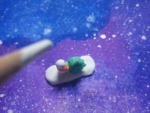 微缩场景第一弹——圣诞节雪人 第11步