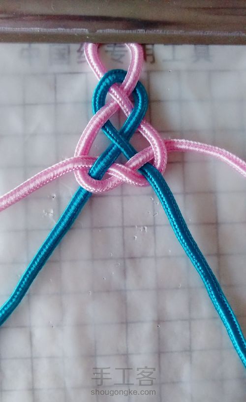 如意扁线发夹 第3步