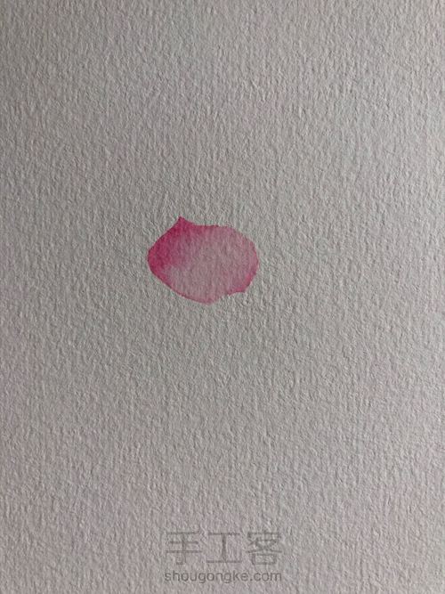 水彩古风荷花 第2步