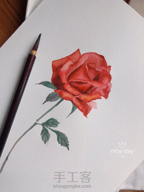 5.20速涂玫瑰花 第16步