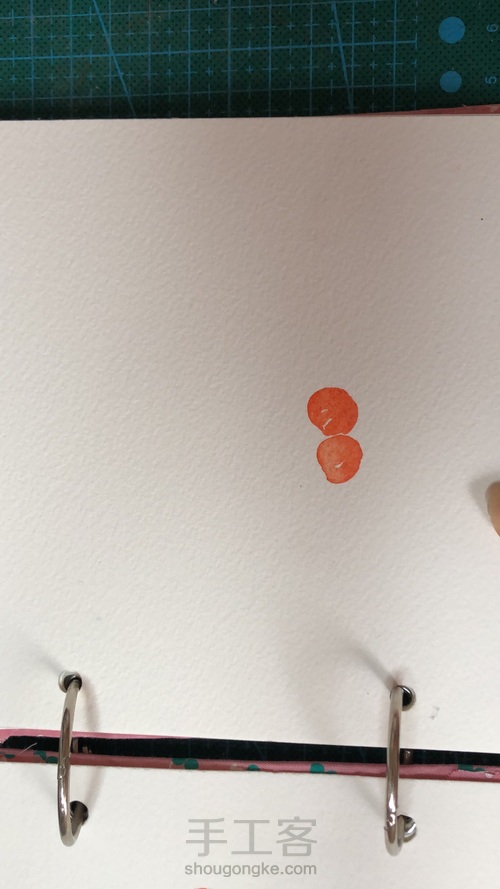 水彩小樱桃 第1步