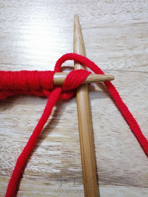 玉编织与麻花的结合花样编织 第14步