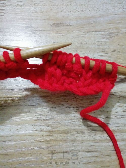 玉编织与麻花的结合花样编织 第30步