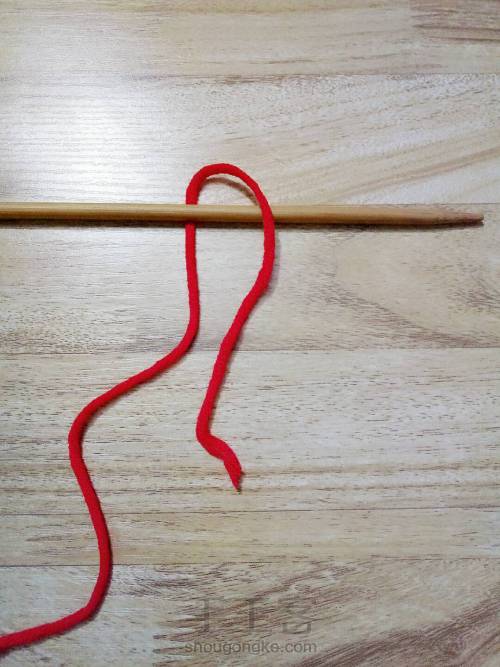 玉编织与麻花的结合花样编织 第5步