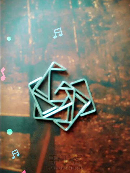 手工订书钉玫瑰 第10步