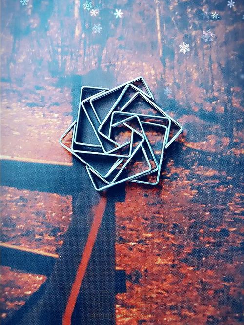 手工订书钉玫瑰 第13步