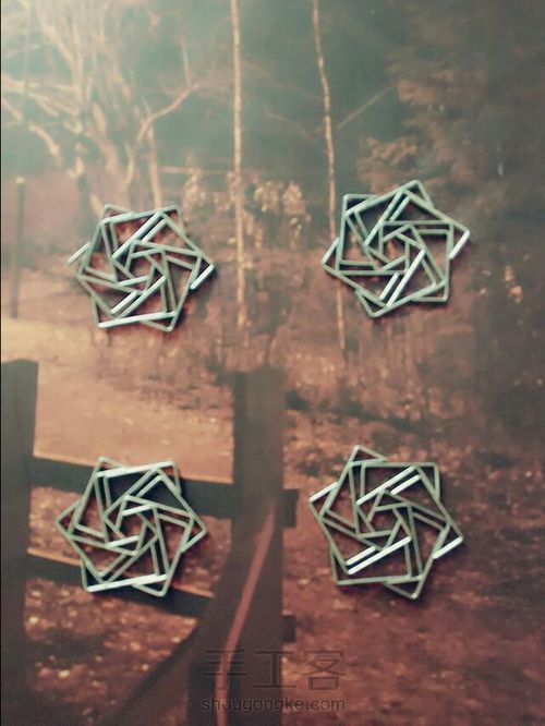 手工订书钉玫瑰 第14步