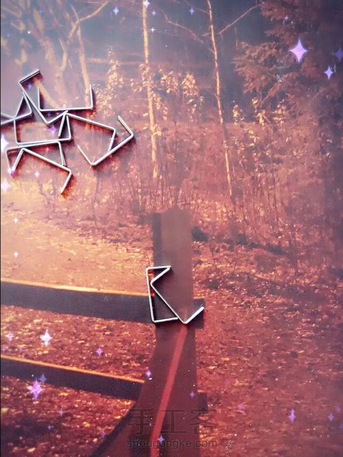 手工订书钉玫瑰 第3步