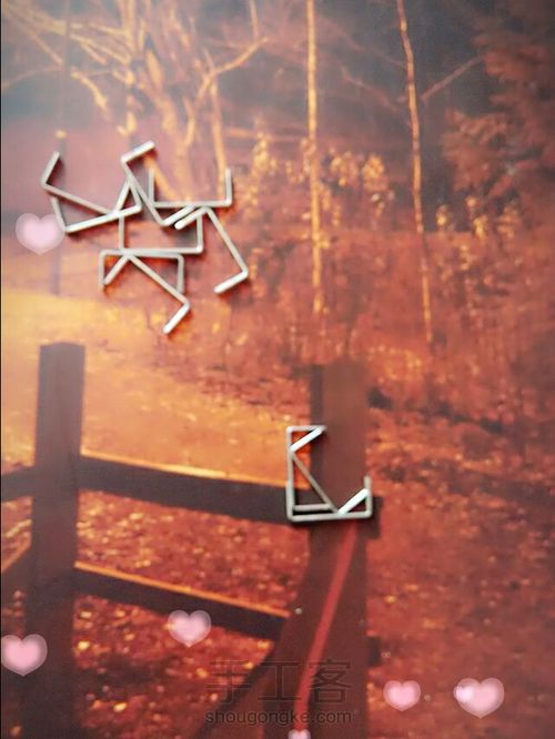 手工订书钉玫瑰 第4步