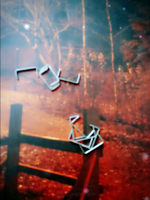 手工订书钉玫瑰 第7步