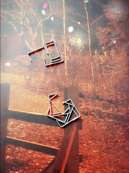 手工订书钉玫瑰 第8步