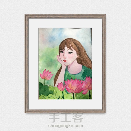 #100张水彩#第二张 第6步