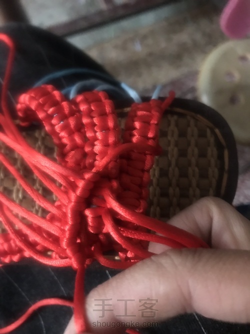 编织立体蝴蝶凉鞋 第8步