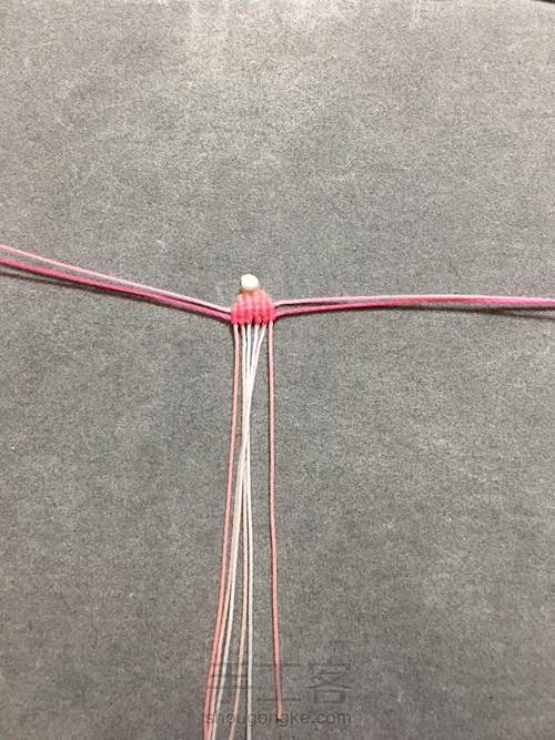 带珠渐变小莲花 第15步