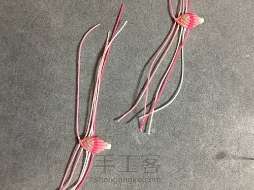 带珠渐变小莲花 第34步