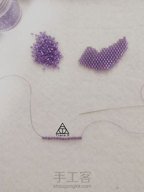 御幸古董珠串珠之蝴蝶 第11步