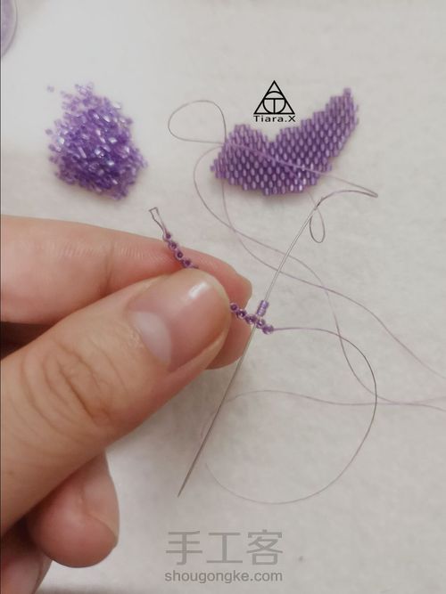 御幸古董珠串珠之蝴蝶 第12步