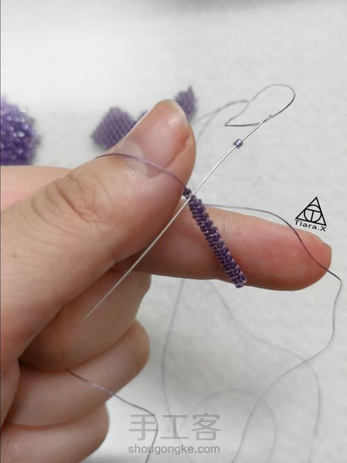 御幸古董珠串珠之蝴蝶 第16步