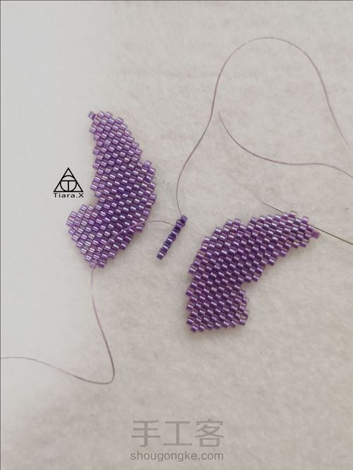 御幸古董珠串珠之蝴蝶 第22步