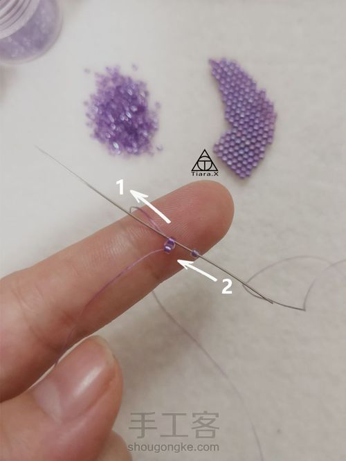 御幸古董珠串珠之蝴蝶 第7步