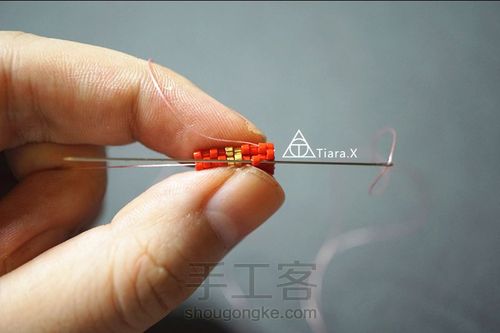 小小的民族风手链教程 第24步