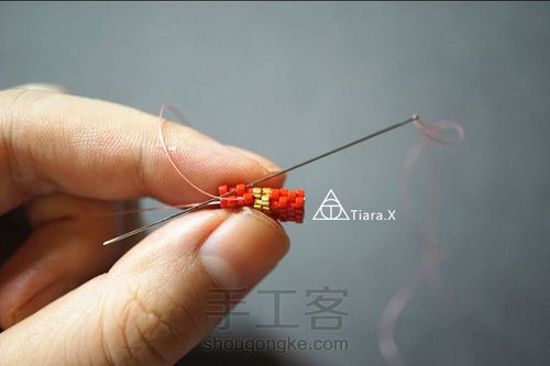 小小的民族风手链教程 第29步