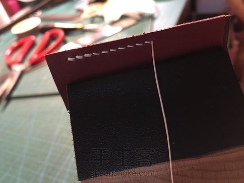 双面打斩回针方法 第12步