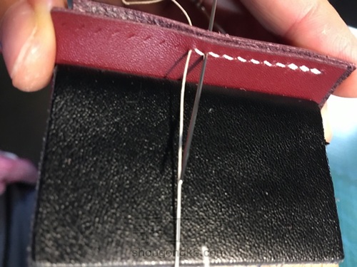 双面打斩回针方法 第14步