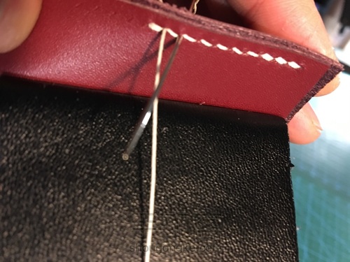 双面打斩回针方法 第18步