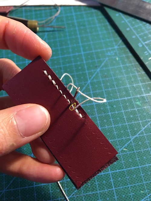 双面打斩回针方法 第21步