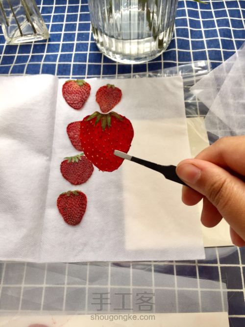 压花器如何压制草莓教程 第25步