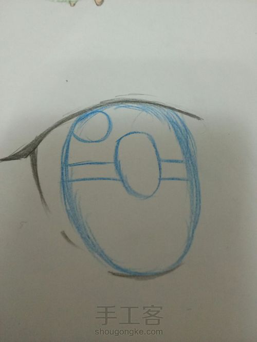 彩铅眼睛 第4步